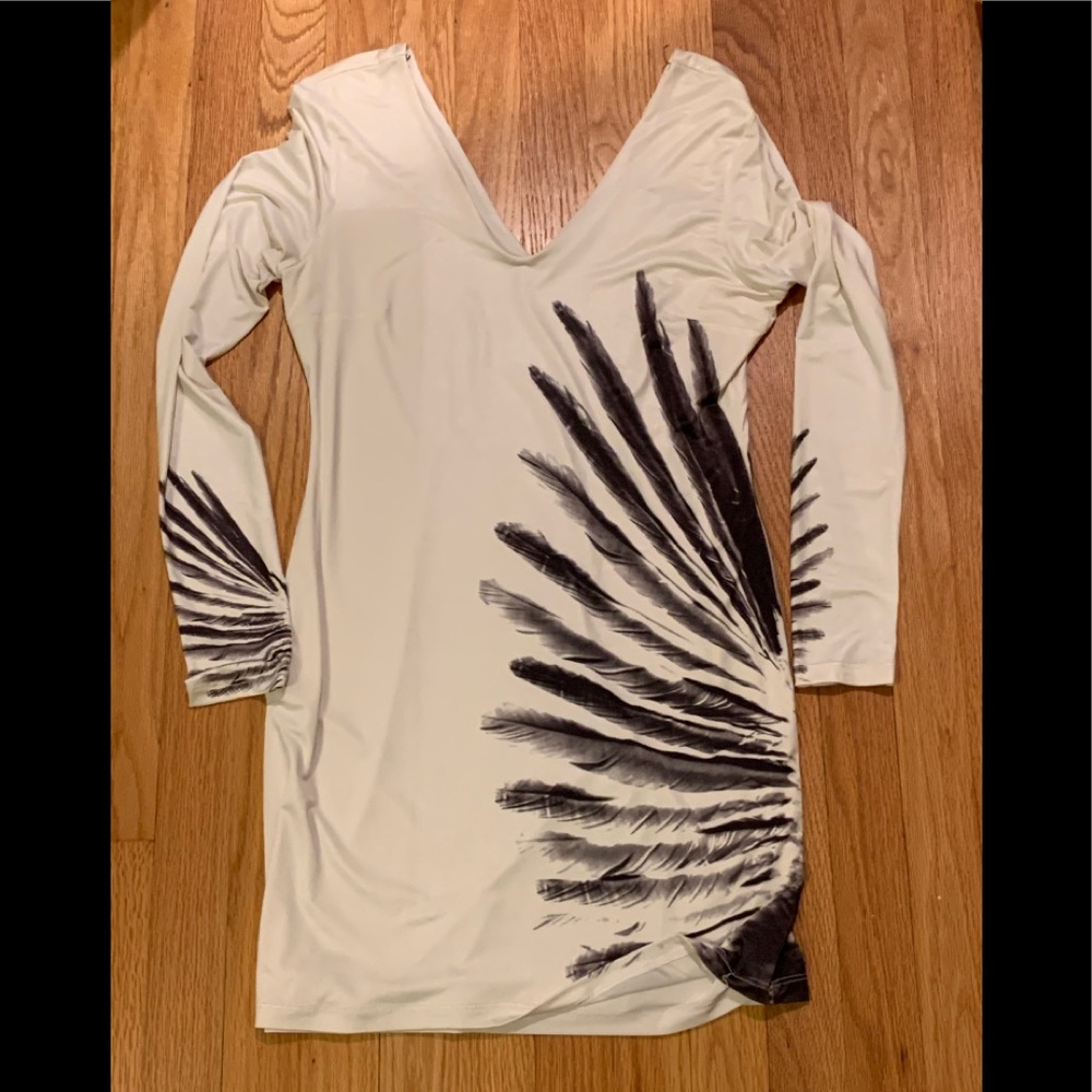Bebe long sleeve mini dress